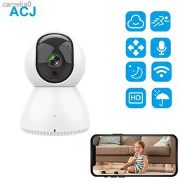 Baby Monitors Smart Camera 1080P 360 Angle WiFi Vision Network Camera Video IP Camera Baby Monitor AI Intelligent Life Application Automatic TrackingC240412