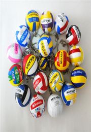 10PCS V200w Volleyball Keychain Sport Key Chain Car Bag Ball Volleyball Key Ring Holder Gifts Players Keychains6628742