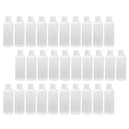 Storage Bottles 30Pcs Empty Portable Travel Comestic Set Refillable Containers With Caps For Shampoo Lotion ( 100ml )