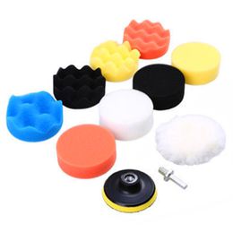 11Pcs Car Polishing Pad Set Wool Buffing Wheel Tool 3/4 Inch Drill Polish Disc Kit for Car Polisher Auto Paint Waxing Care