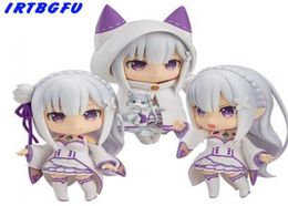 Emilia Q Version Re zero life In A Different World Anime Action Figure Collectible Model Figures Toys Kids Gift toys for girls T203142497