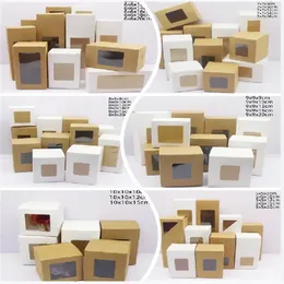 Jewelry Pouches 10pcs 5/6/7/8/9 Cm In Size White/kraft Paper/gift Box Wedding Candy