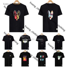 Physcho Bunny футболка Mens Womens Rabbit Men Men Shirt Designer Thirt Пара с коротким рукавом Man Tops Psyco Bunny Psychological Bunny Pyscho Bunny 24SS 521