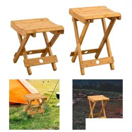 Camp Furniture Bamboo Folding Stool Tralight Cam Chair For Backyard Yard Fishing Drop Delivery Sports Outdoors Camping Hiking And Dhxd8