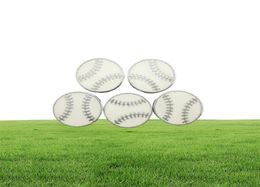 Whole 100pcslot 8mm baseball slide charm diy sport accessory fit for 8MM keychains wristband bracelet9259957