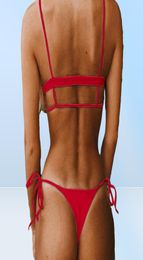 Sexy Bikini Set Women String Swimsuit Push Up Swimwear Tied Thong Brazilian Biki Bathing Suit Swim Wear328v1829165