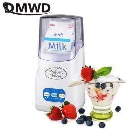 Makers DMWD 110V 220V Fullautomatic Electric DIY Yoghourt Maker Multifunctional Japanese Leben Rice Wine Natto Caspian Yoghourt Machine