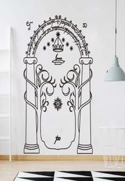 Film Wall Decal Mines of Moria Door Kids Room Decoration Nursery Interior Wall Stickers Boys Dormitory Home Decor Y747 2106158108963