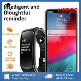 Watches 1/2PCS Smart Wristband Fitness Tracker Bracelet Fit Men Women Kid Smartwatch Sport Waterproof Connected Heart Rate Smart Watch