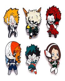 Japanese Anime Enamel Pins Midoriya Izuku My Hero Brooch Clothes Lapel Badge Cartoon Pin Gift for Fans Friend Whole4784189