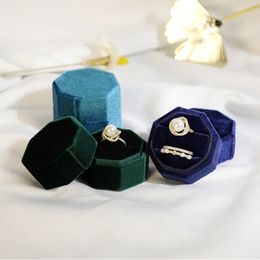 Korean Velvet Jewellery Box Diamond Ring Earring Boxes Jewellery Storage Container Multi-Color Proposal Ring Box Wholesale