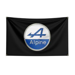 90x150cm Alpines Flag Polyester Printed Racing Car Banner For Decor1