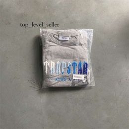 Men's T-shirts Mens T-shirts Summer Tshirt Trapstar Short Suit 2.0 Chenille Decoded Rock Candy Flavour Ladies Embroidered Bottom Tracksuit Xl 4xl 3xl 2xl 143