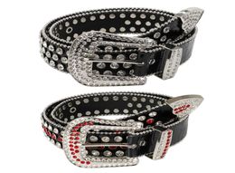 New Trend Bling Blin Rhintone Belt Men Women Wtern Cowboy Studded Dna Diamond Belt For Jeans Cinturon De Strass3606700