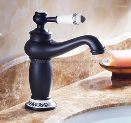 Bathroom Sink Faucets Arrival Concise Style Faucet Oil Rubbed Bronze Basin Single Handle Water Mixer Tap Nnf504