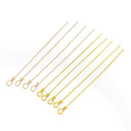 50Pcs 0.4mm Eye Pins Softly Copper Wire Pin For Jewelry Making 1.77inch/45mm