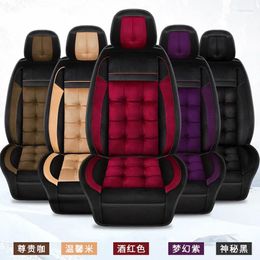 Car Seat Covers Cover Front/Rear Vehicle Cushion Not Moves Universal Fabric Cloth Keep Warm Non-Slide For Peugeo 408 F2 X45