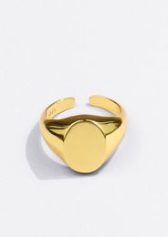 Band Rings 925 Sterling Silver Signet For Women Men Around Gold Geometric Party Jewellery Gifts J070773154754798382