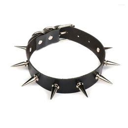 Chokers Choker Black Red Y Club Punk Jewellery Women Spikes Teens Gothic Rivets Neck Collar Goth Necklace Drop Delivery Necklaces Pendan Otuta