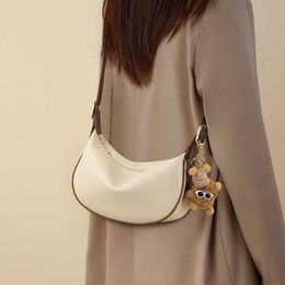 Bag Womens 2024 Crossbody Autumn and Winter Versatile High Quality Texture Unique Genuine Leather Dumpling Bags