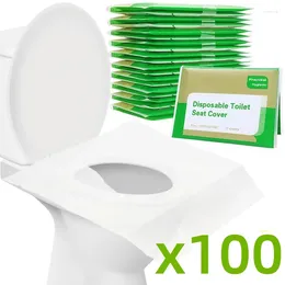 Toilet Seat Covers 10/100PCS Disposable Cover Type Travel Camping El Bathroom Accessory Paper Waterproof Soluble Water