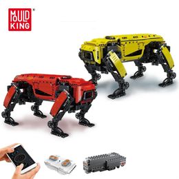 The Boston Dynamics Big Dog Model AlphaDog Building Blocks MOULD KING 15066 Technical RC Motorized Robot Dog Toys Educational Toy Bricks Kids Gifts