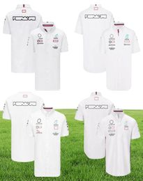 Shirts 2022 1 Team Driver Polo Shirt Summer Men039s Racing Fans Casual Buttoned Shirt Motocross Jersey Car Logo Tops8326851