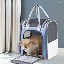 Cat Carriers Pet Bag Portable Dog Backpack Small Outdoor Travel Handbag Dogs Cats Zipper Mesh Back Pack Breathable