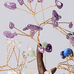 Decorative Flowers Eye-Catching Crystal Tree For Elegant Home Decoration Durable Artificial Wide Application