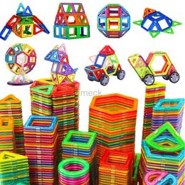 Decompression Toy 150PCS Big Size Magnetic Constructor Designer Set Magnetic Blocks Model Building Bricks Educational Toys For Children Gifts 240413