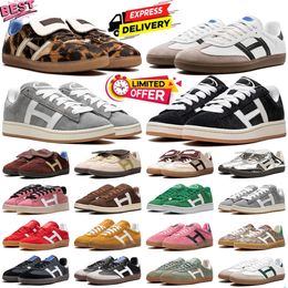 2024 hot Designers Shoes men women casual shoes sambaba sneakers wales bonner leopard pony black white gum grey mens womens outdoor sports trainers YVYP