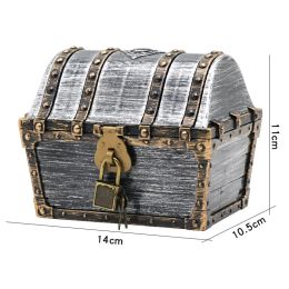 Pirate Treasure Chest Safe Convenient Storage Treasures Box Durable Pretend Toys Cosplay Themed Favours Gift Home Organiser
