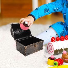 Small Treasure Box Pirate Chest Vintage Treasure Box Small Treasure Chest with Lock and Key