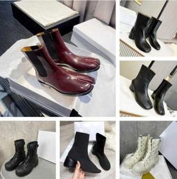 Maison Tabi Boots Cavicle Designer Four Stitches Decortique Boot Leather Fashion Women Margiela Booties Times 3540 UWI42375222