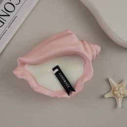 Gypsum Conch Candle Cup Silicone Mould DIY Ocean Style Shell Candle Jar Resin Mould