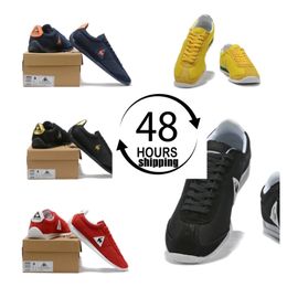 2024 Outdoor Designer Shoes LE COQ Casual shoes Sneakers Running Shoes Women Men Soft jogging 36-44 size black white blue yellow free shipping Classic French rooster