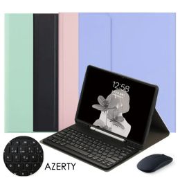 Case Clavier Azerty Keyboard Case for Samsung Galaxy Tab S9 FE Case Russian Spanish Keyboard Cover For Tab S9 FE 10.9'' Case SMX510