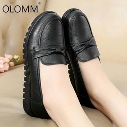 Casual Shoes Leather And Comfortable Flat Bottom Sneakers Women Ladies Zapatos De Mujer