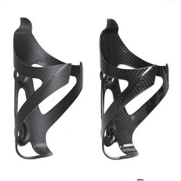 Water Bottles Cages Kocevlo Fl Carbon Fibre Bicycle Tralig Bottle Cage Mtb Road Bike Holder Tra Light Cycle Equipment Mattelight Drop Otasq