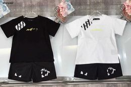 Luxury baby tracksuits boys Short sleeved suit kids designer clothes Size 100-150 CM Front and rear logo printing t shirt and shorts 24April