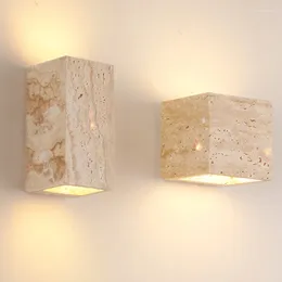 Wall Lamp Natural Yellow Cave Stone Home Living Room Design Background Decoration Bedroom Bedside Balcony Study Lighting