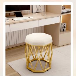 Dressing Table Round Stool Portable Stool Modern Simplicity and Premium Feel Stool Chair Household Cream Wind Vanity Chair