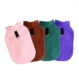 Dog Apparel Winter Clothes Skin-friendly Kitten High Round Collar Solid Colour Design Sweater Fashion Clothing For Pet Cats 090C