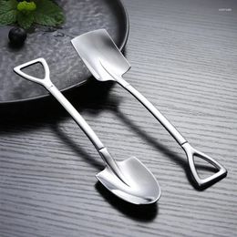 Forks 1PCS Teaspoon Coffee Spoon Tableware Cutlery Set Stainless Steel Ice Cream Desert Cake For Dinnerware Kitchen Gadgets