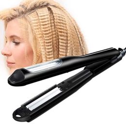 Scissors Auto Hair Crimping Iron Dry and Wet Dualpurpose Hair Curling Iron for Lazy Without Hurting Hair Corrugation Crimper Hair Iron