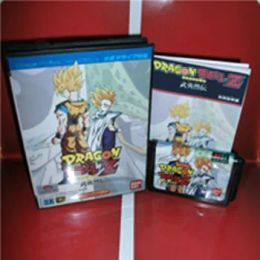 Accessories Dragon Game Ball ZBuyuu Retsuden Japan Cover with Box and Manual for MD MegaDrive Video Game Console 16 bit MD card