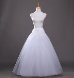 Ball GownAline Petticoats Tulle Netting Floorlength 468 Tiers UnderskirtSlipCrinoline For Wedding Dress In Stock BWQ0162312104