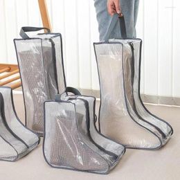 Storage Bags Rain Boots Bag Portable Shoes Organizer Dust-proof Zipper Pouch Travel Protection Holder Home