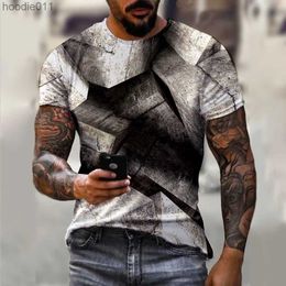 Men's Hoodies Sweatshirts Summer mens new breathable 3D irregular graphic clothing short sleeved fashionable casual Harajuku street sports large T-shirt C24325