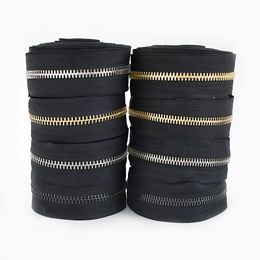 1/2/3Yards 3# 5# 8# 15# Metal Zipper Tapes Clothes Cabbage Zippers Closures Bags Sewing Zip Repair Kit Decorative Zips Accessory